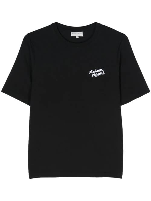 Black cotton stretch-jersey t-shirt Maison Kitsuné | MW00126KJ0119O197